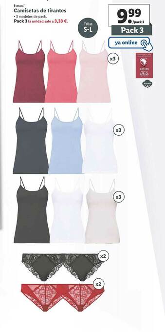 Lidl Camisetas De Tirantes oferta