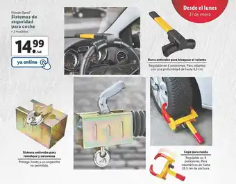 Lidl Sistemas De Seguridad Para Coche oferta
