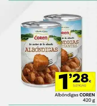 Supermercados Dani Albóndigas Coren oferta