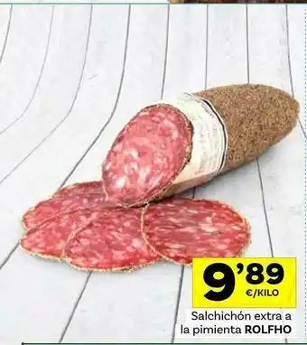 Supermercados Dani Salchichón Extra A La Pimienta Rolfho oferta