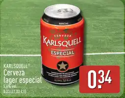 ALDI KARLSQUELL Cerveza lager especial oferta