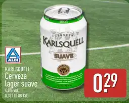 ALDI KARLSQUELL Cerveza lager suave oferta