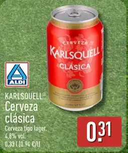 ALDI KARLSQUELL Cerveza clásica oferta