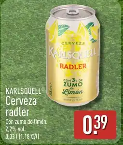 ALDI KARLSQUELL Cerveza radler oferta