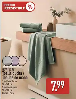 ALDI NOVITESSE Toalla ducha / Toallas de mano oferta