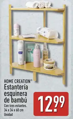 ALDI HOME CREATION Estantería esquinera de bambú oferta