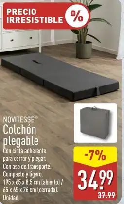 ALDI NOVITESSE Colchón plegable oferta