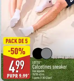 ALDI LOTTO Calcetines sneaker oferta