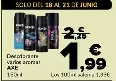 Supeco Axe - desodorante oferta