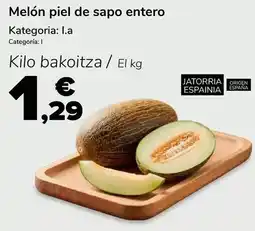 Supeco Melón piel de sapo entero oferta