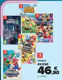 Carrefour Nintendo switch - juegos oferta