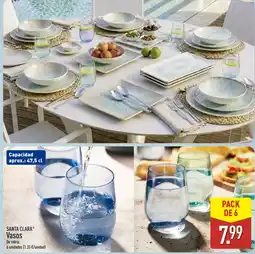 ALDI SANTA CLARA Vasos oferta