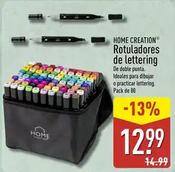 ALDI HOME CREATION Rotuladores de lettering oferta