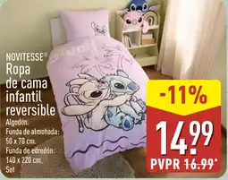 ALDI NOVITESSE Ropa de cama infantil reversible oferta