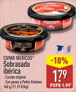ALDI CUYAR IBERICOS Sobrasada ibérica oferta