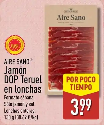ALDI AIRE SANO Jamón DOP Teruel en lonchas oferta