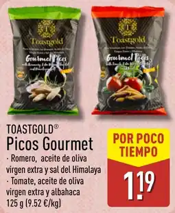 ALDI TOASTGOLD Picos Gourmet oferta