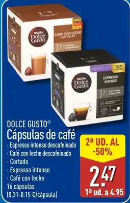 ALDI DOLCE GUSTO Cápsulas de café oferta