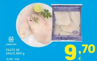 HiperDino Filete de gallo oferta