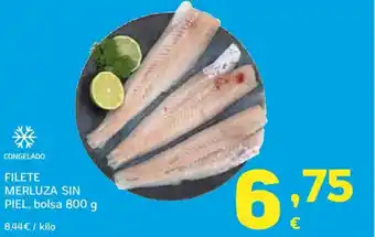 HiperDino Filete merluza sin piel oferta