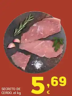 HiperDino Secreto de cerdo oferta