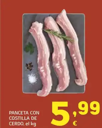 HiperDino Panceta con costilla de cerdo oferta