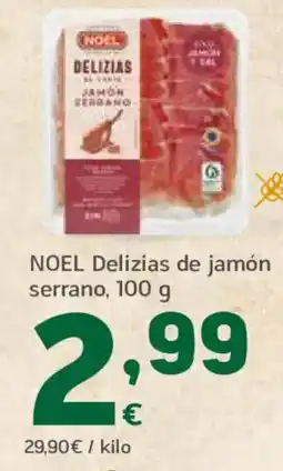 HiperDino NOEL Delizias de jamón serrano oferta