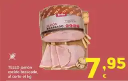 HiperDino TELLO jamón cocido braseado oferta