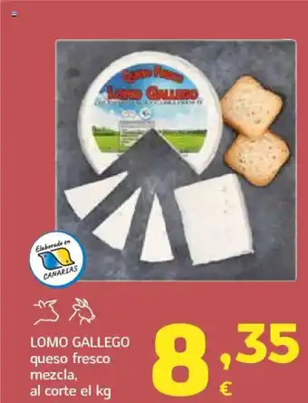 HiperDino LOMO GALLEGO queso fresco mezcla oferta