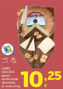 HiperDino LOMO GALLEGO queso semicurado ahumado oferta