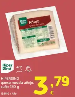 HiperDino HIPERDINO queso mezcla añejo, cuña oferta