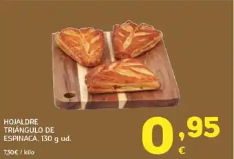 HiperDino Hojaldre triángulo de espinaca oferta