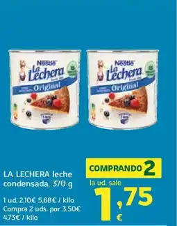 HiperDino LA LECHERA leche condensada oferta