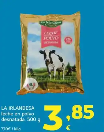 HiperDino LA IRLANDESA leche en polvo desnatada oferta