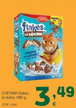 HiperDino CUÉTARA flakes la leche oferta