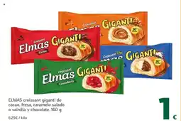 HiperDino ELMAS croissant gigant! de cacao, fresa, caramelo salado o vainilla y chocolate oferta