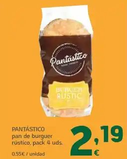 HiperDino PANTÁSTICO pan de burguer rústico oferta