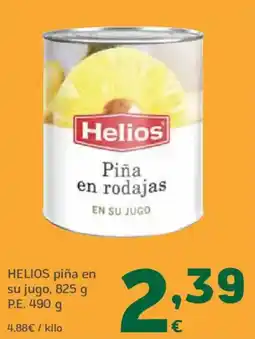 HiperDino HELIOS piña en su jugo oferta