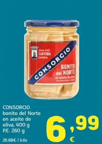 HiperDino CONSORCIO bonito del Norte en aceite de oliva oferta
