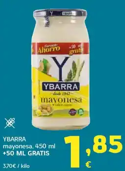 HiperDino YBARRA mayonesa oferta