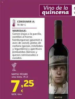 HiperDino MATSU PÍCARO vino tinto oferta