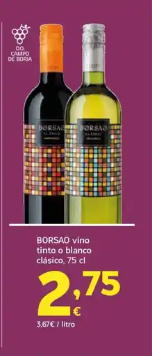HiperDino BORSAO vino tinto o blanco clásico oferta
