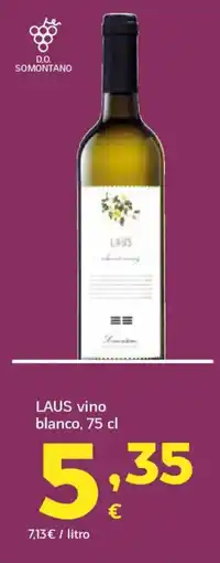 HiperDino LAUS vino blanco oferta