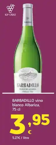 HiperDino BARBADILLO vino blanco Albariza oferta