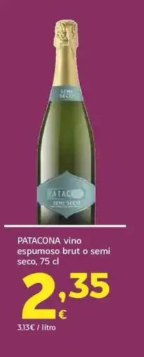 HiperDino PATACONA vino espumoso brut o semi seco oferta