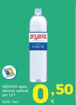 HiperDino AQUAVIA agua mineral natural oferta