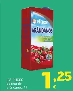 HiperDino IFA ELIGES bebida de arándanos oferta