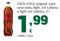 HiperDino COCA-COLA original, zero, zero-zero, light, sin cafeína o light sin cafeína oferta