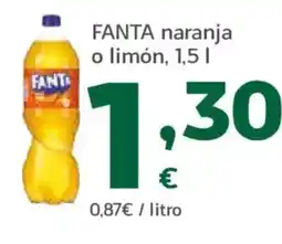 HiperDino FANTA naranja o limón oferta