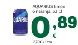 HiperDino AQUARIUS limón o naranja oferta